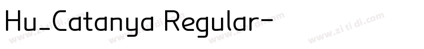 Hu_Catanya Regular字体转换